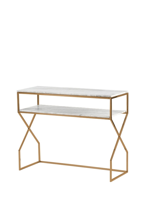 Image of Alhambra Brass Console Table