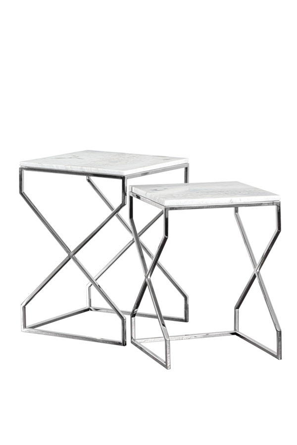 Alhambra Silver Nesting tables