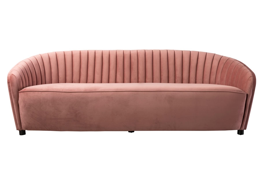 Image of Alice Three Seat Sofa - Blush Pink