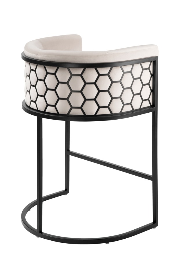 Image of Alveare Counter Stool Black - Chalk