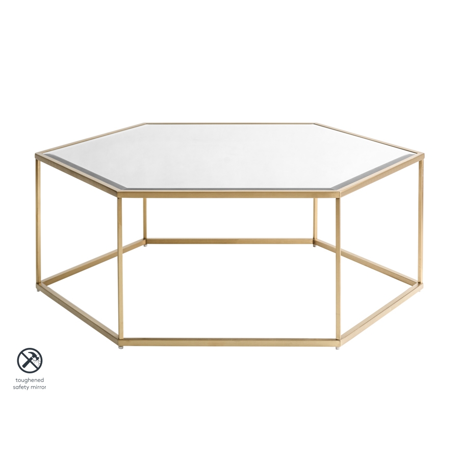 Image of Alveare Brass Coffee Table