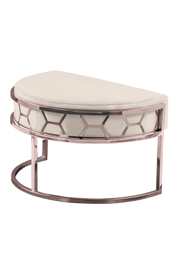 Image of Alveare Footstool Copper - Chalk