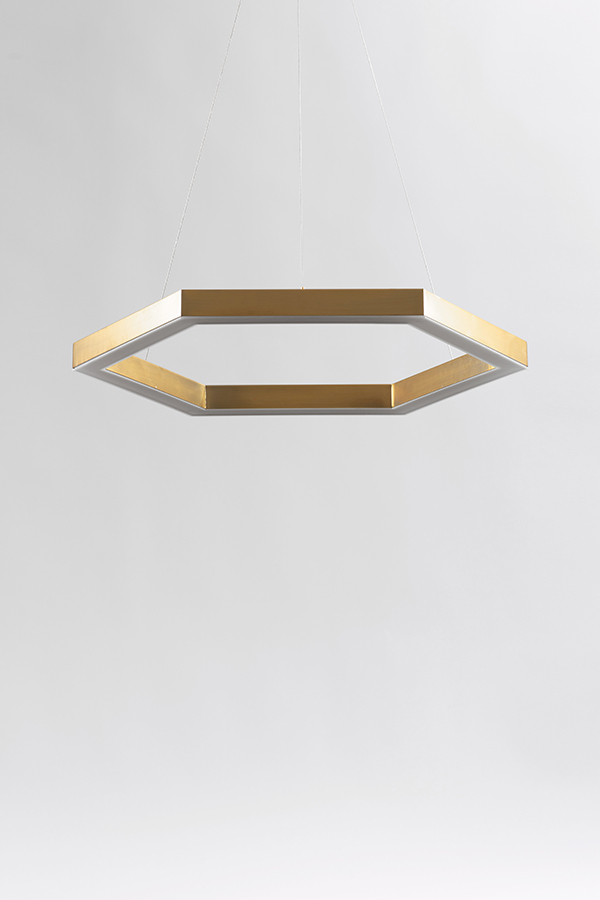 Alveare Brass LED Pendant Light