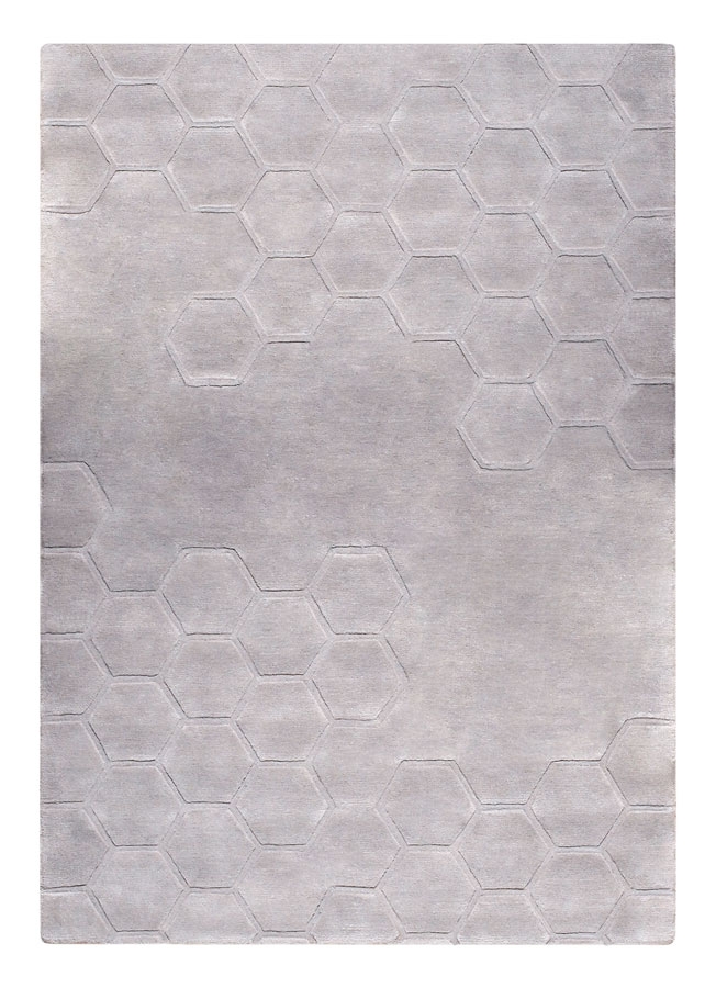 Image of Alveare Silver Rug