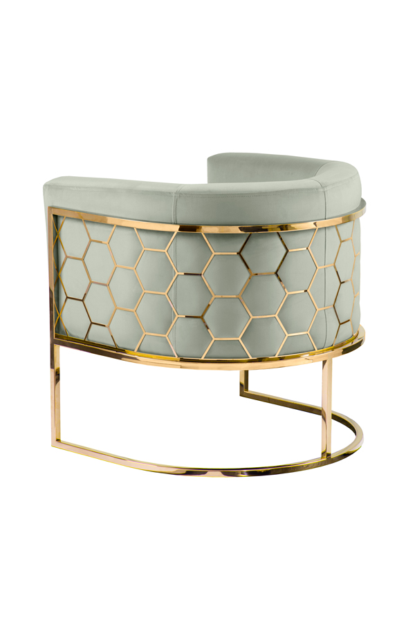 Alveare Tub Chair Brass - Jade