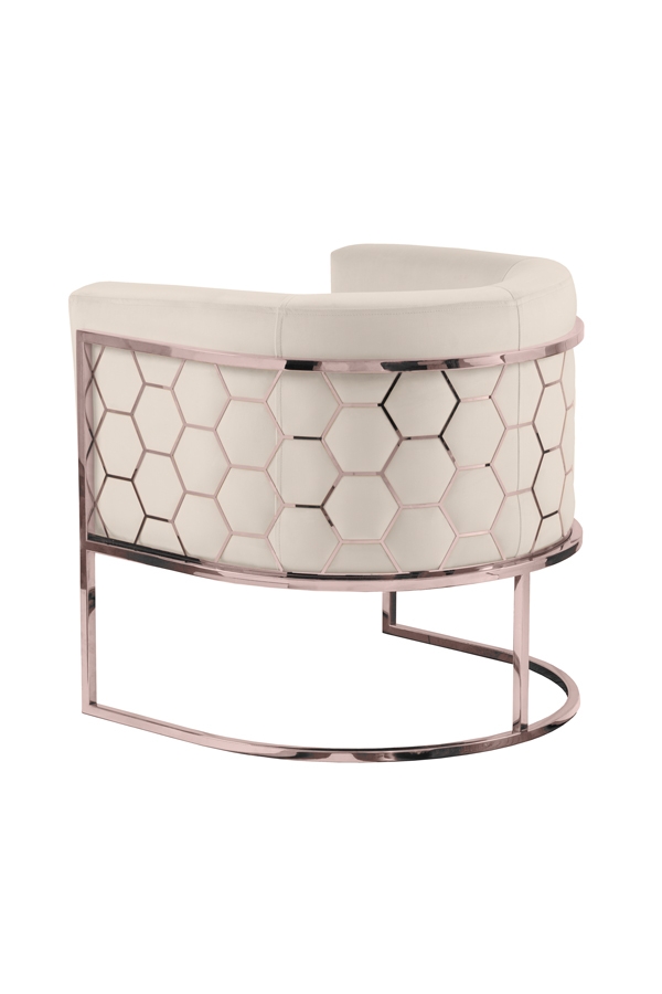 Image of Alveare Tub Chair Copper - Chalk