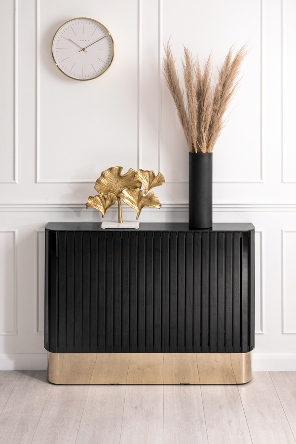 Image of Anastasia Black Glass Radiator Cover