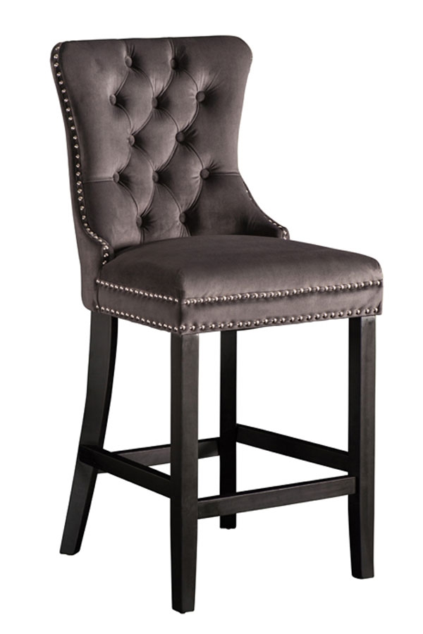 Antoinette Bar Stool Smoke Grey