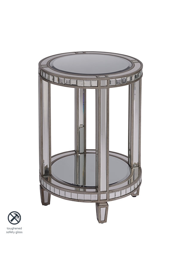 Image of Antoinette Mirrored Side Table