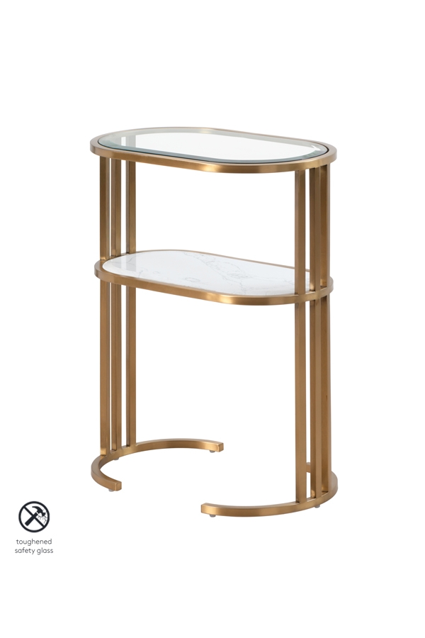 Image of Aria Side Table Brass