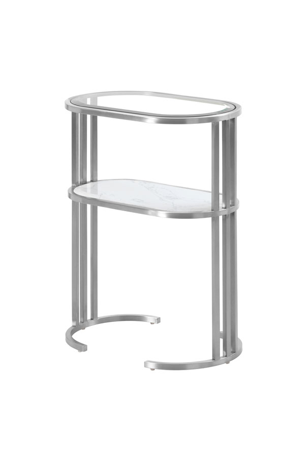 Aria Side Table Silver