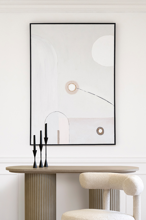 Muted Duet Two - Hand-Painted Wall Art