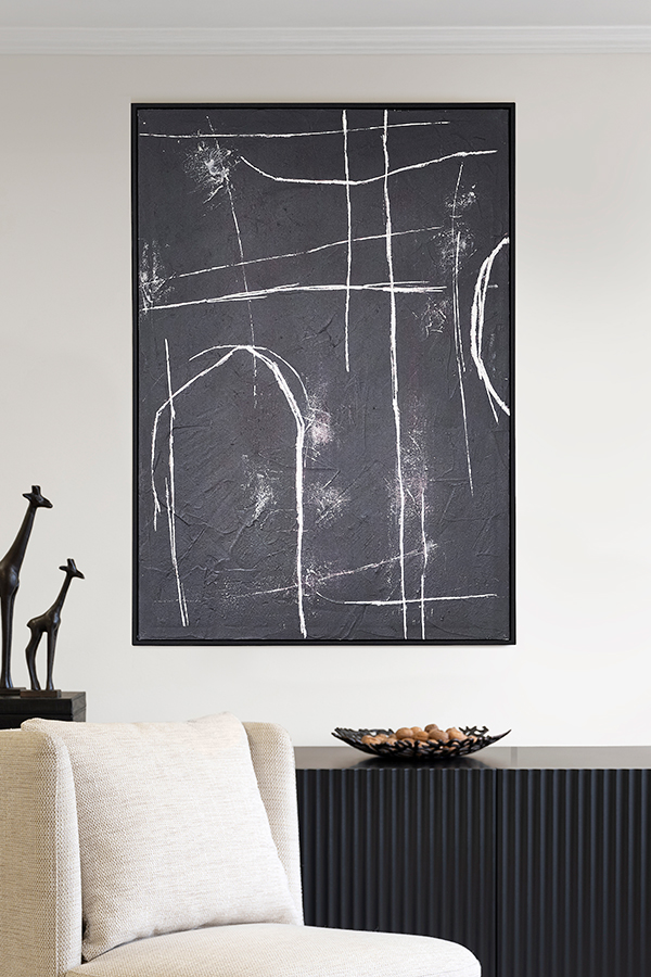 Structures One - Hand-Painted Wall Art