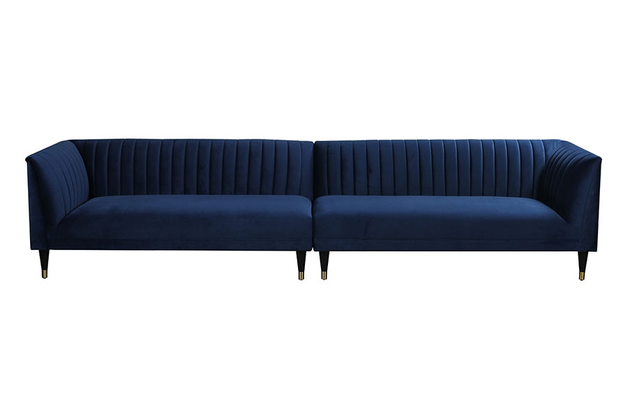 Image of Baxter Six Seat Sofa ??? Navy Blue