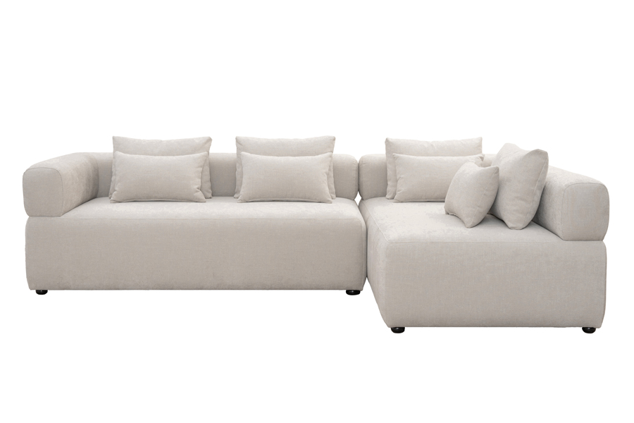 Beck Right Hand Corner Sofa – Parchment