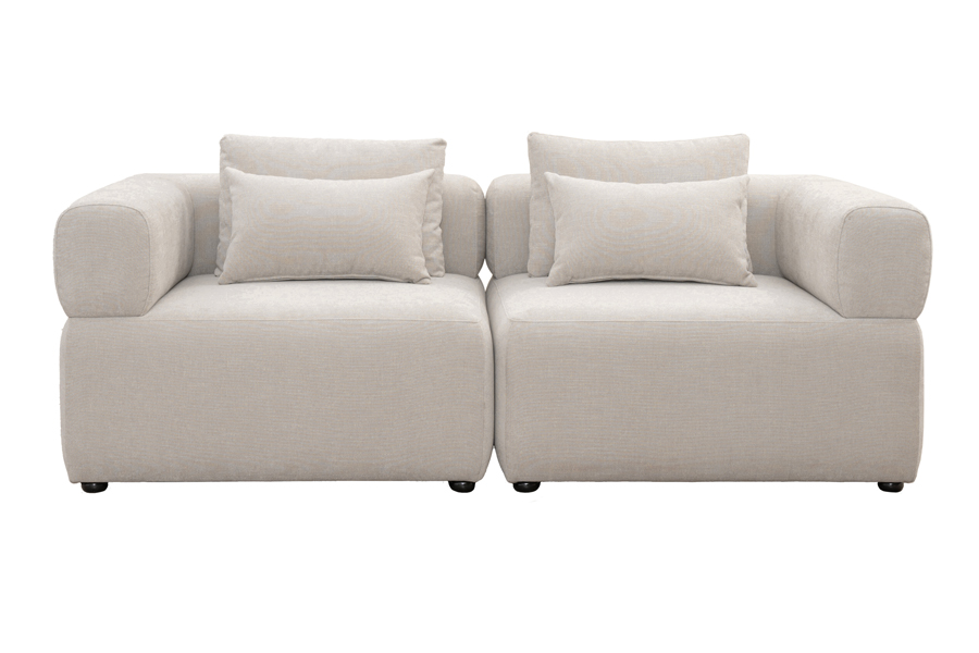 Image of Beck Two Seat Sofa ??? Parchment