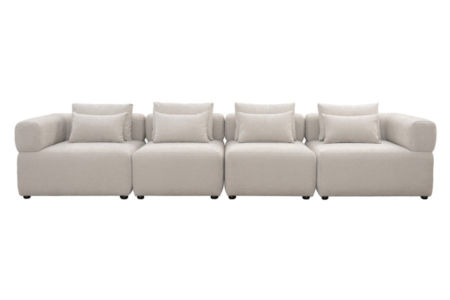 Image of Beck Four Seat Sofa ??? Parchment