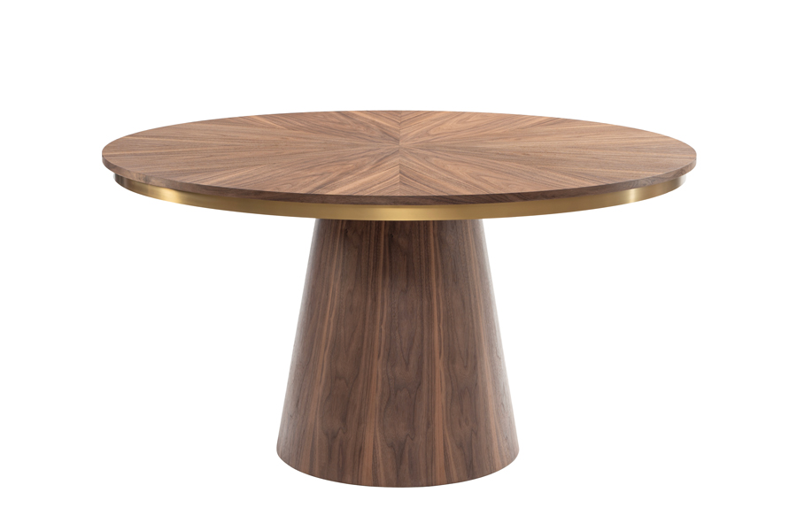 Image of Brewster 4-6 Seat Walnut Dining Table