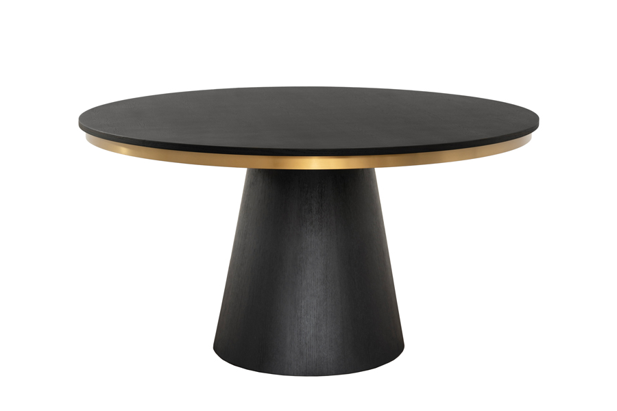 Image of Brewster 4-6 Seat Black Dining Table