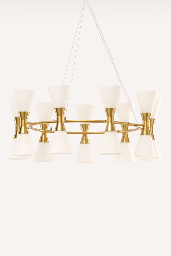 Image of Camille Chandelier Brass