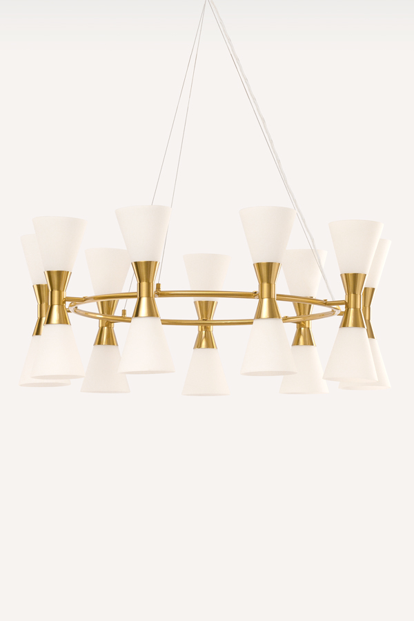 Camille Chandelier Brass