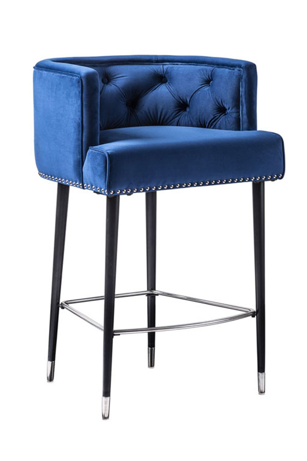 Carter Bar stool - Ink Blue