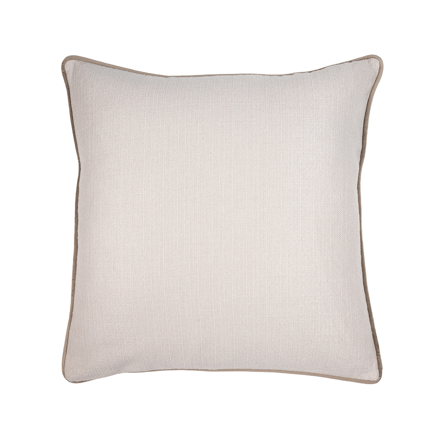 Image of Taupe Double Sided Square Cushion