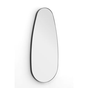 Adria Pebble Shape Dress Mirror - Matt Black