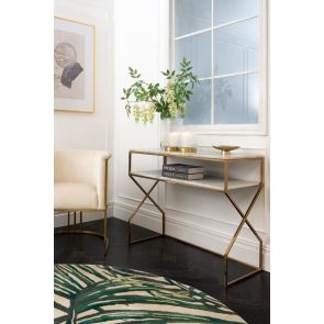 Alhambra Brass Console Table