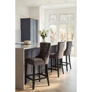 Antoinette Bar Stool Smoke Grey