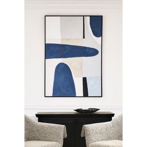 Blue Notes Eins - Handgemalte Wandkunst