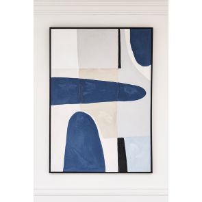 Blue Notes Eins - Handgemalte Wandkunst