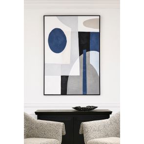 Blue Notes Zwei - Handgemalte Wandkunst