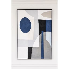 Blue Notes Zwei - Handgemalte Wandkunst