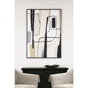 Brownstone Eins - Handgemalte Wandkunst