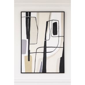 Brownstone Eins - Handgemalte Wandkunst