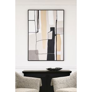 Brownstone Zwei - Handgemalte Wandkunst