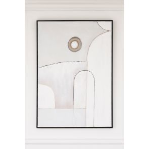 Muted Duet Eins - Handgemalte Wandkunst