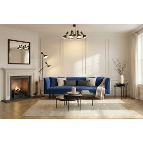 Baxter Three Seat Sofa - Navy Blue