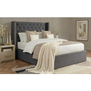 EU - Byron Säng med Förvaring - Steel Grey