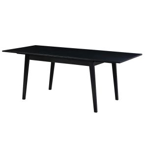 Capri Black Extending Dining Table and 6 Hera Chairs