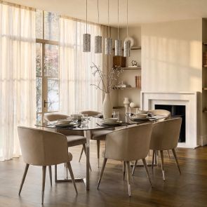 Bellucci Silla de comedor - Topo - Tapas de Plata