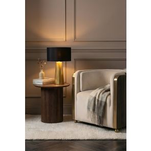 Docena Lámpara de mesa Negro/Latón