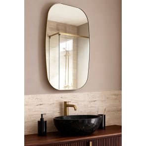 Emmerson Wall Mirror - Brushed Brass      