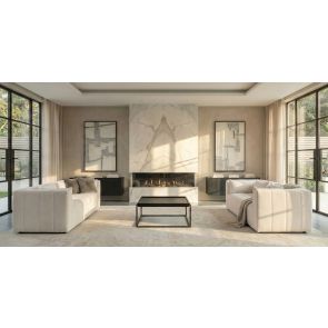 Essen Three Seat Sofa – Ivory Chenille