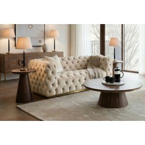 Frankfurt Two Seat Sofa - Chalk