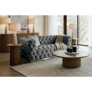 Frankfurt Two Seat Sofa - Dove Grey