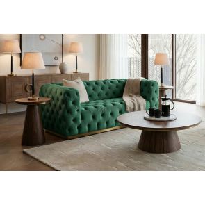 Frankfurt Two Seat Sofa - Bottle Green
