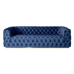 Frankfurt Three Seat Sofa - Navy Blue