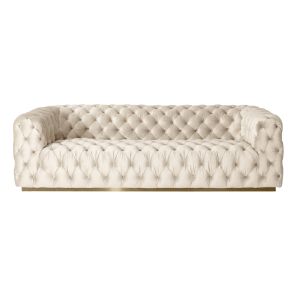 Frankfurt Three Seat Sofa - Chalk